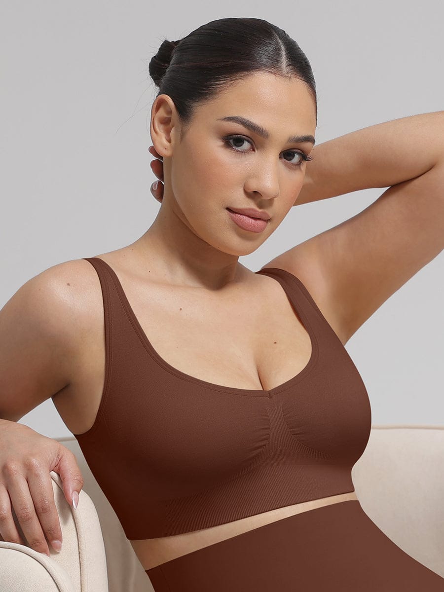 Seamless Wireless Padded Bra with Back Support and Fat Reduction - FirmaLift