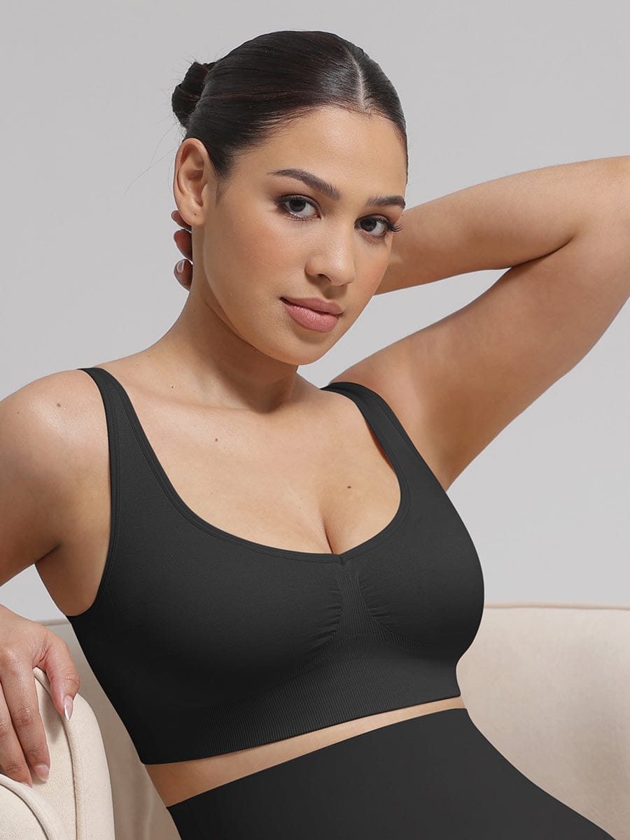 Seamless Wireless Padded Bra with Back Support and Fat Reduction - FirmaLift
