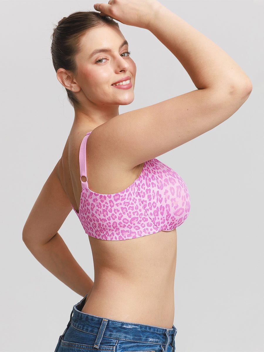 Unpadded Underwired Deep V-Neck Bra with Side Support - FirmaLift