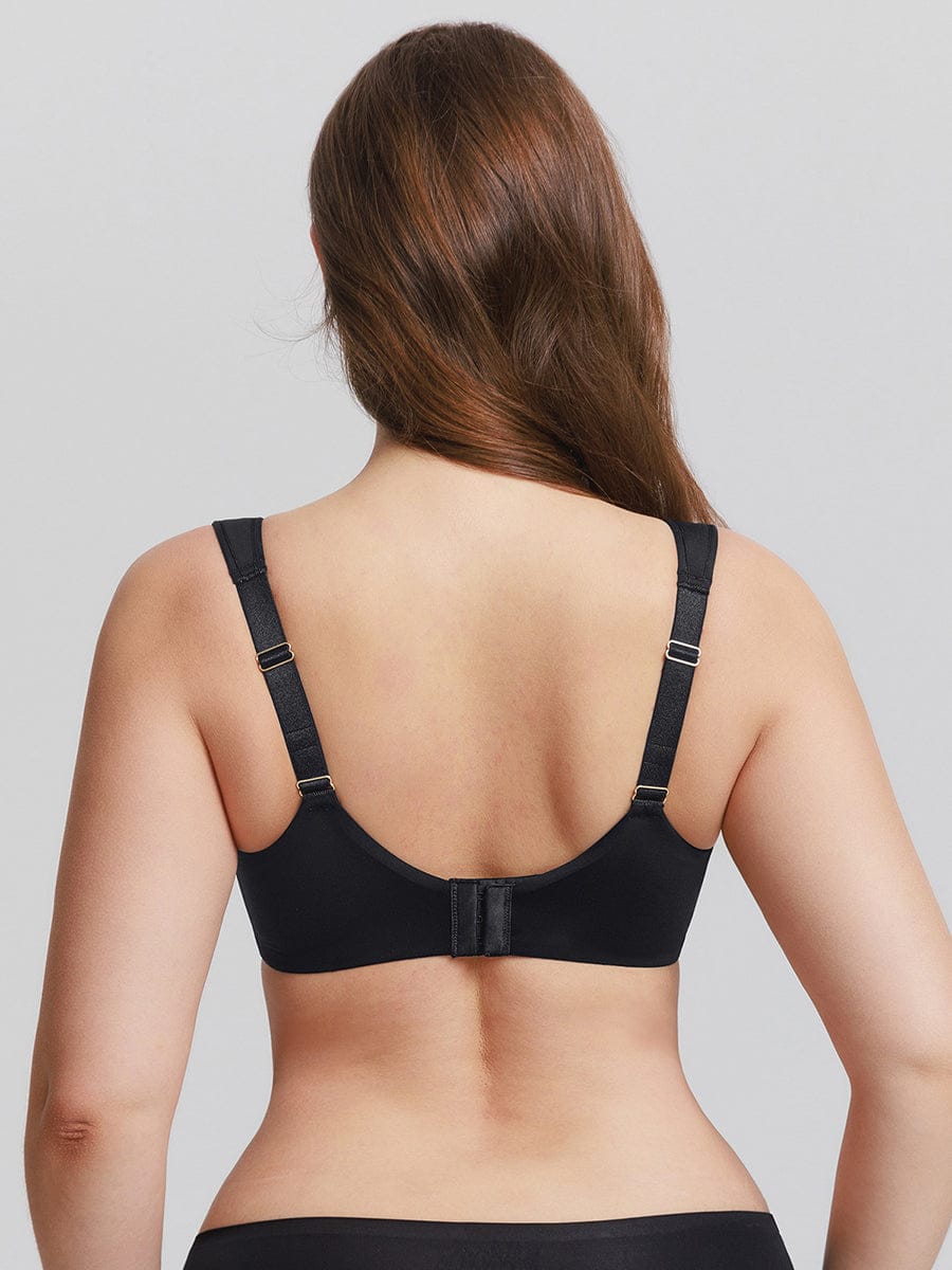 Full Coverage Underwire Bra with Memory Foam Cups and Wide Straps - FirmaHold