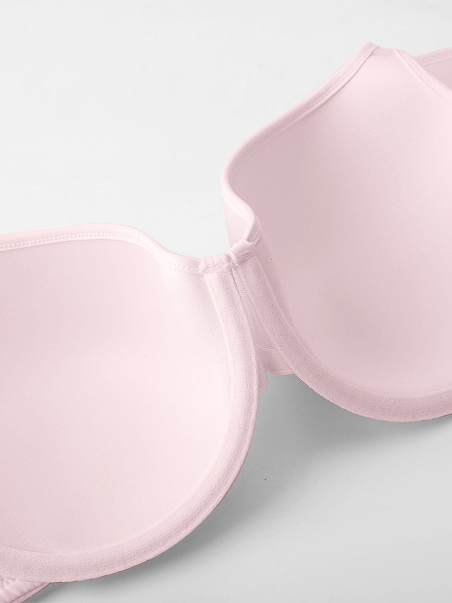 Full Coverage Underwire Bra with Memory Foam Cups and Wide Straps - FirmaHold