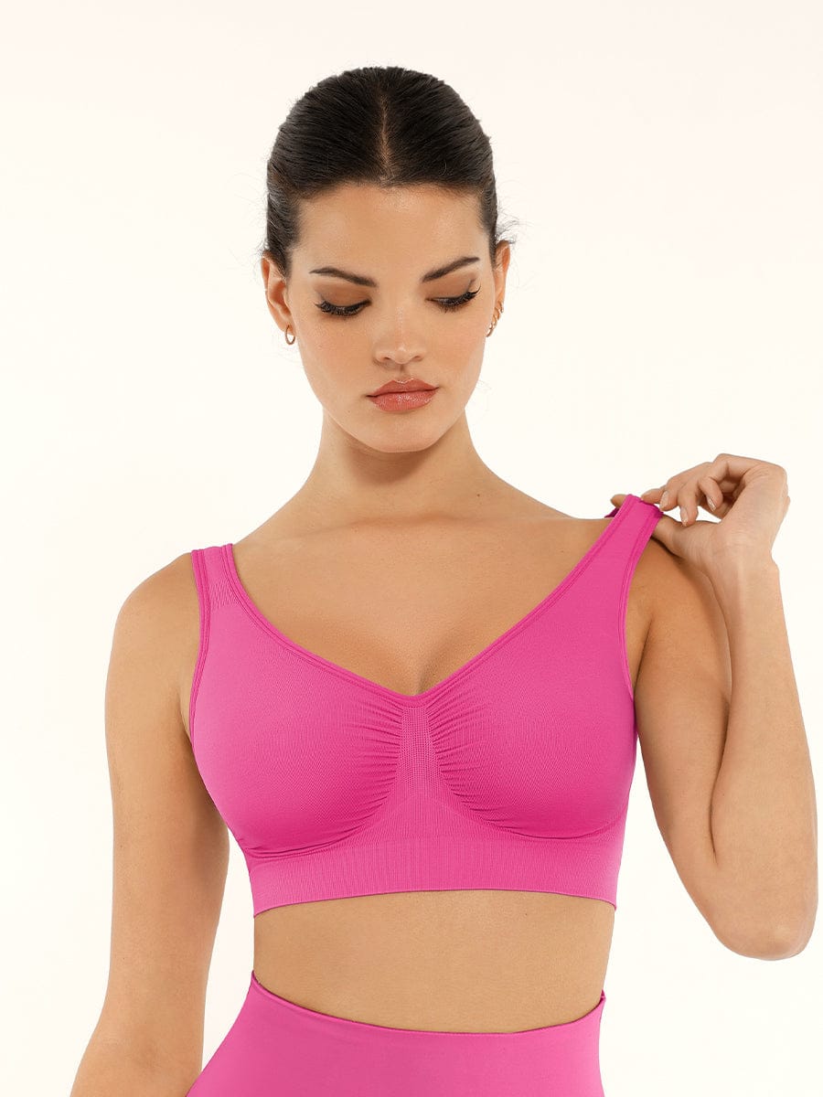 Seamless Shaping Bust Support Bra with Wider Back - FirmaLift