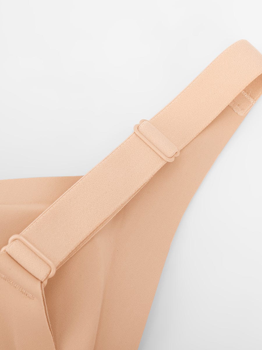 Seamless Wireless Plunge T-Shirt Bra with Smooth Back - FirmaLift