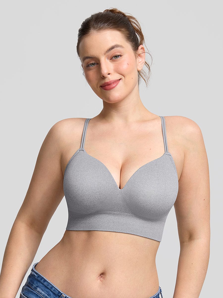 Seamless Wireless Demi T Shirt Bra Light Support Comfort - FirmaSoft