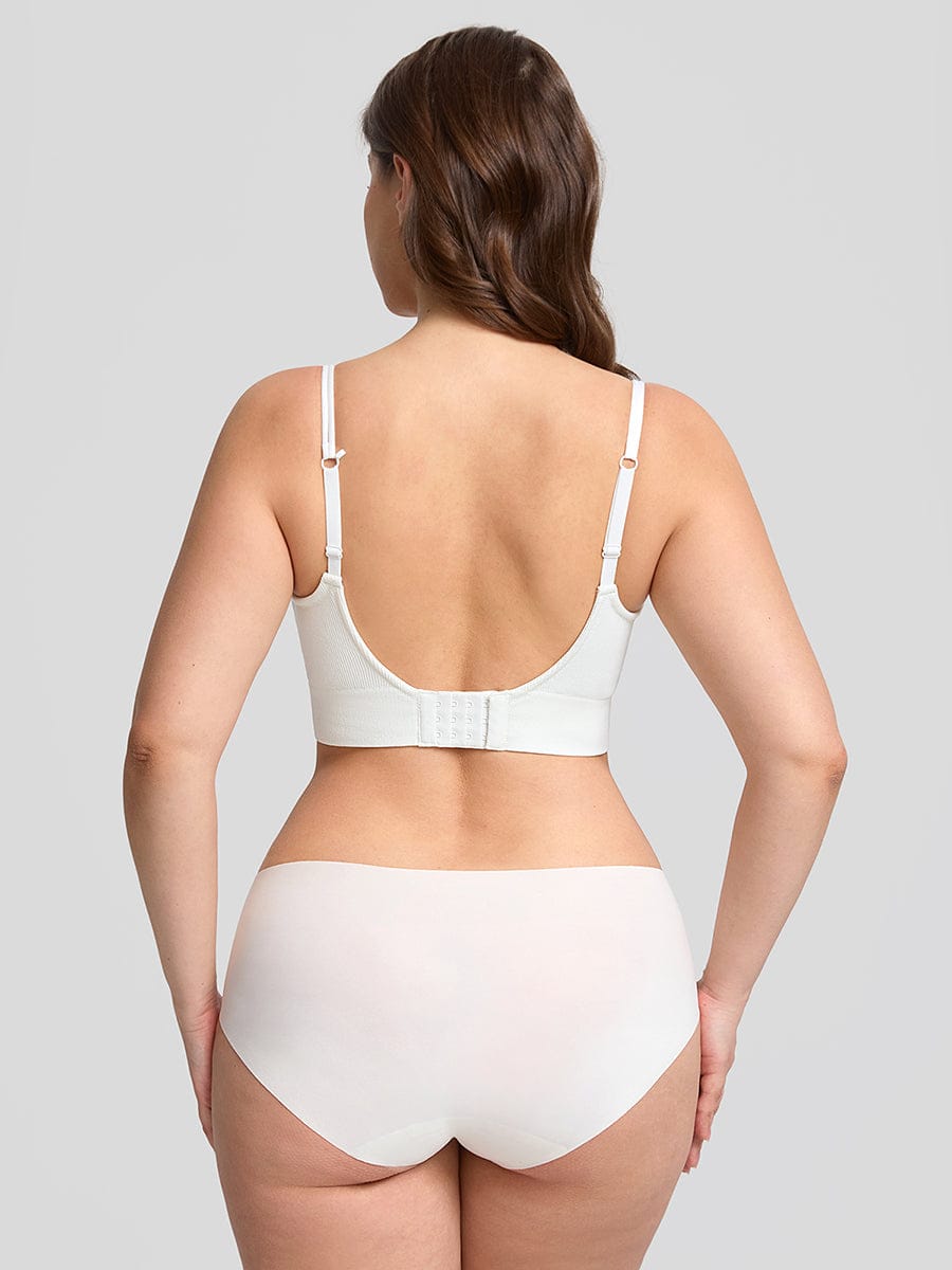 Seamless Wireless Demi T Shirt Bra Light Support Comfort - FirmaSoft