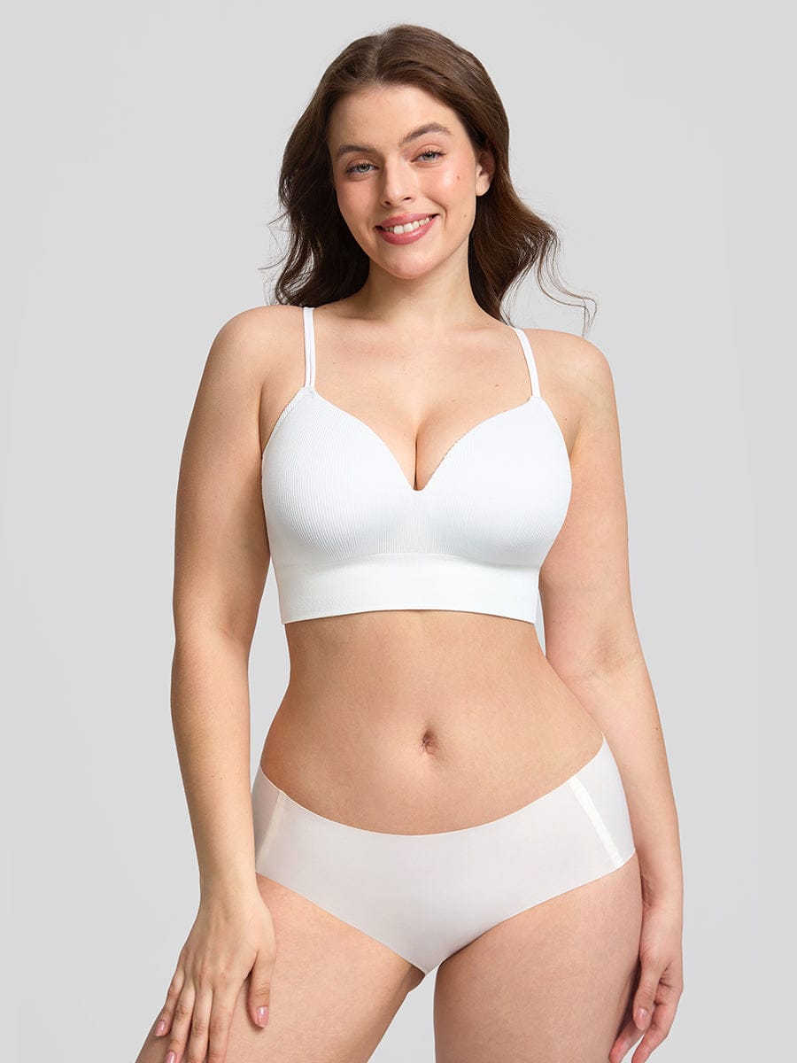 Seamless Wireless Demi T Shirt Bra Light Support Comfort - FirmaSoft