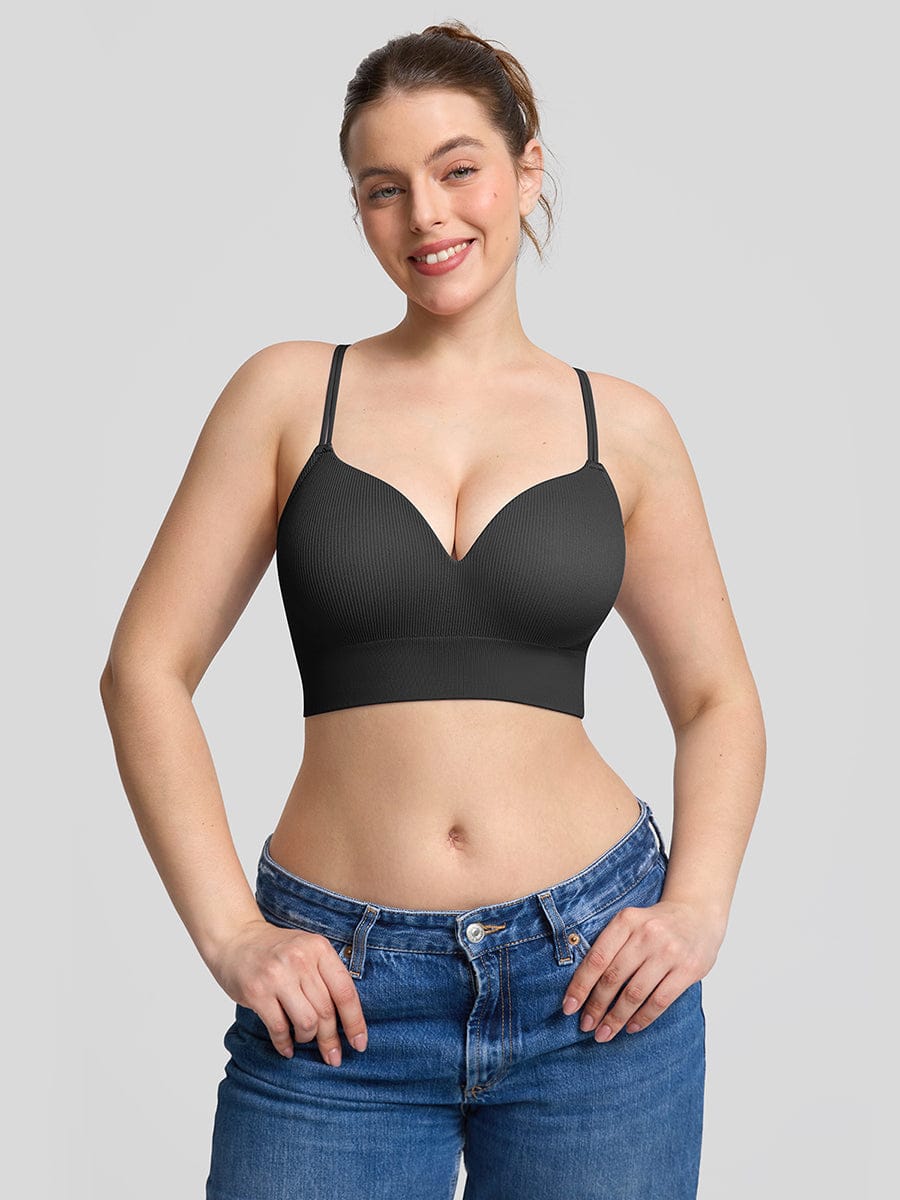 Seamless Wireless Demi T Shirt Bra Light Support Comfort - FirmaSoft