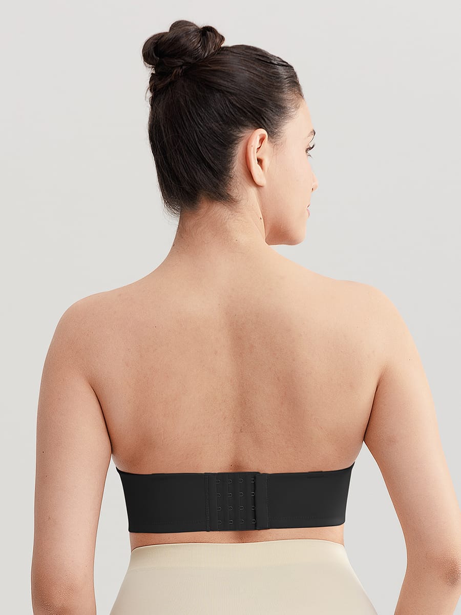 Strapless Non-slip Underwire Bra with Bust Support and Gathering - FirmaLift