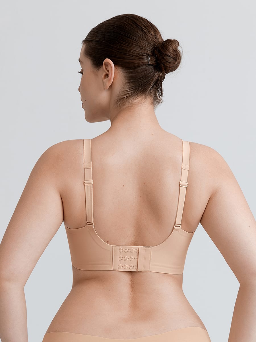 Cut Out Wireless T-Shirt Bra with Jelly Gel Support for Big Chest - FirmaLift
