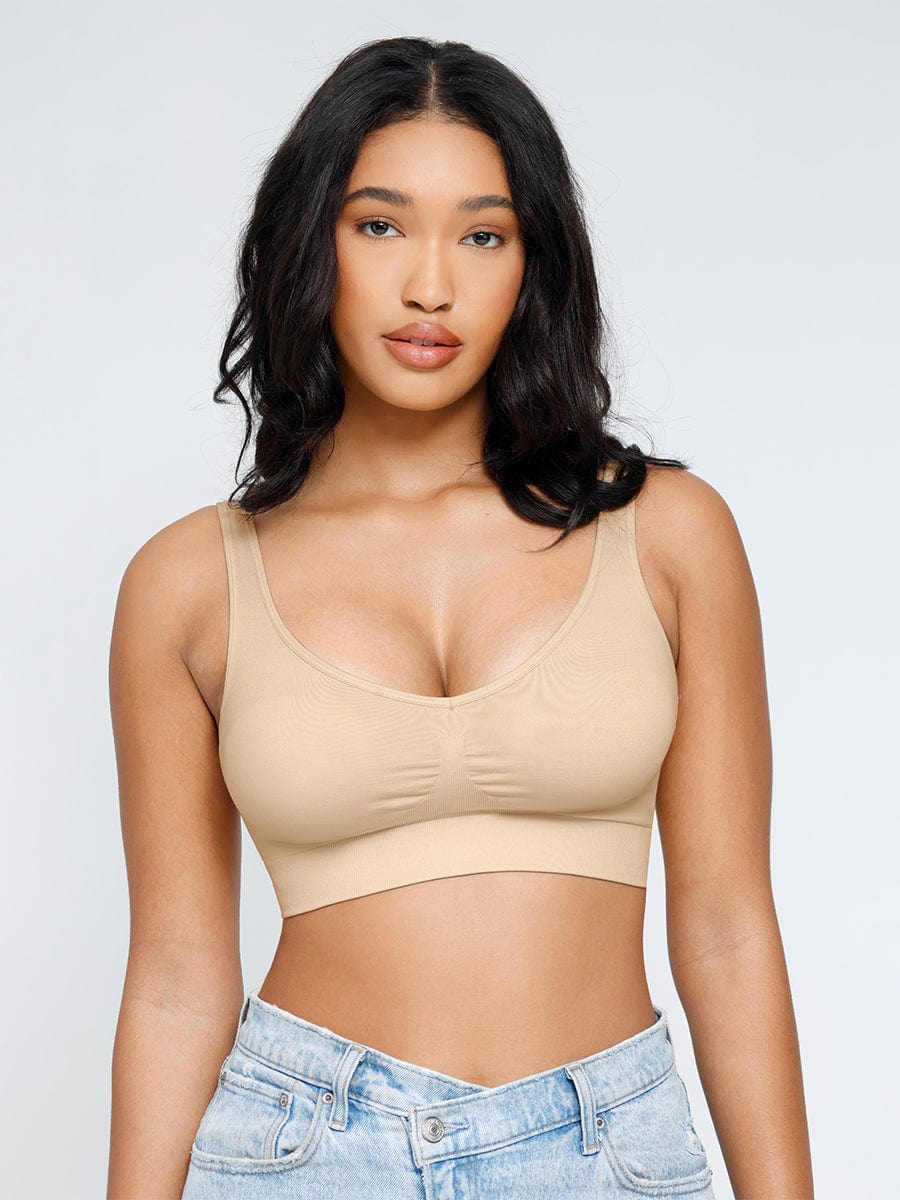 Seamless Wireless Padded Bra with Back Support and Fat Reduction - FirmaLift