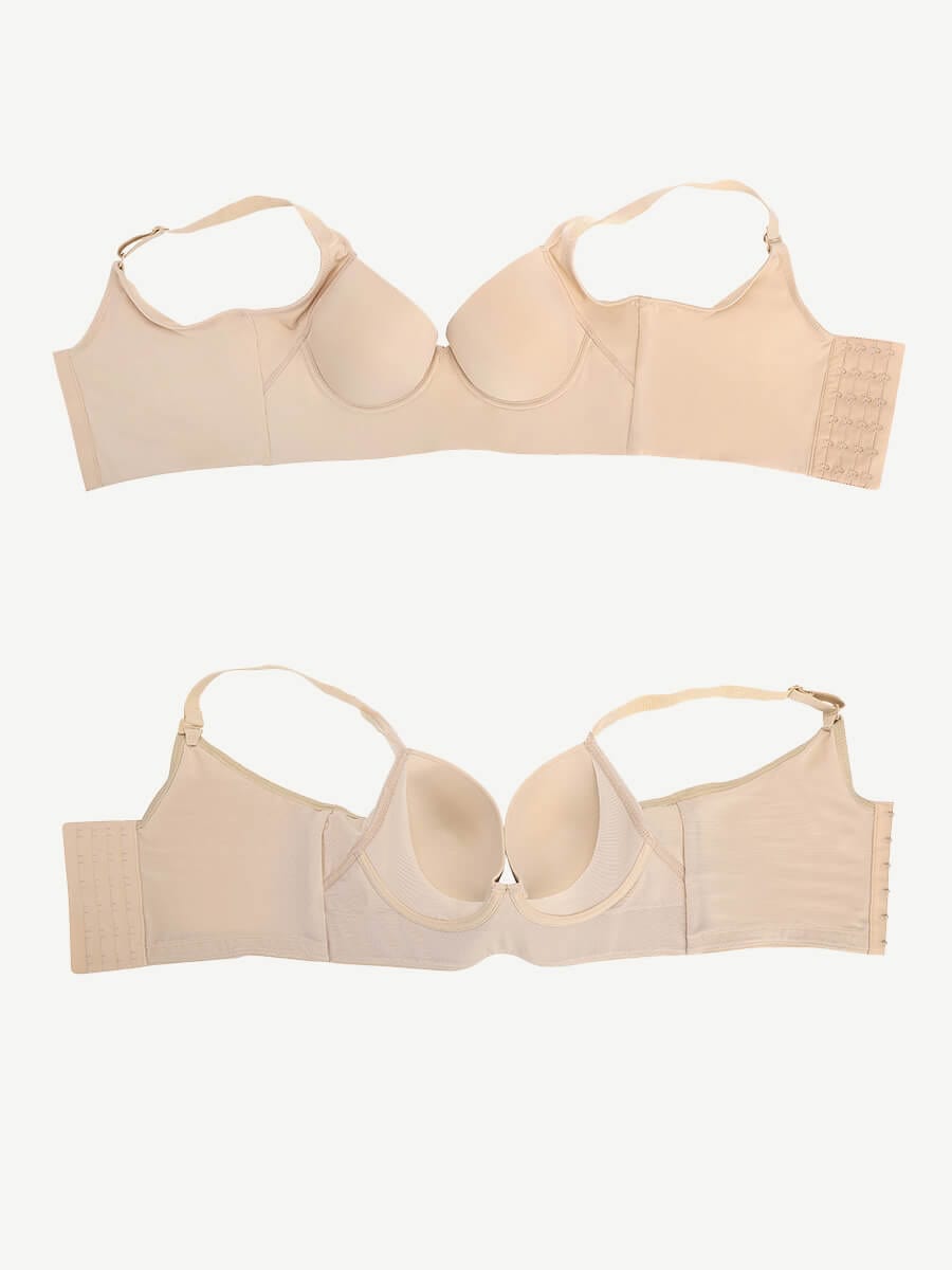 Skin Underwire Push-Up Bra Full Coverage with Back Fat Control - FirmaLift