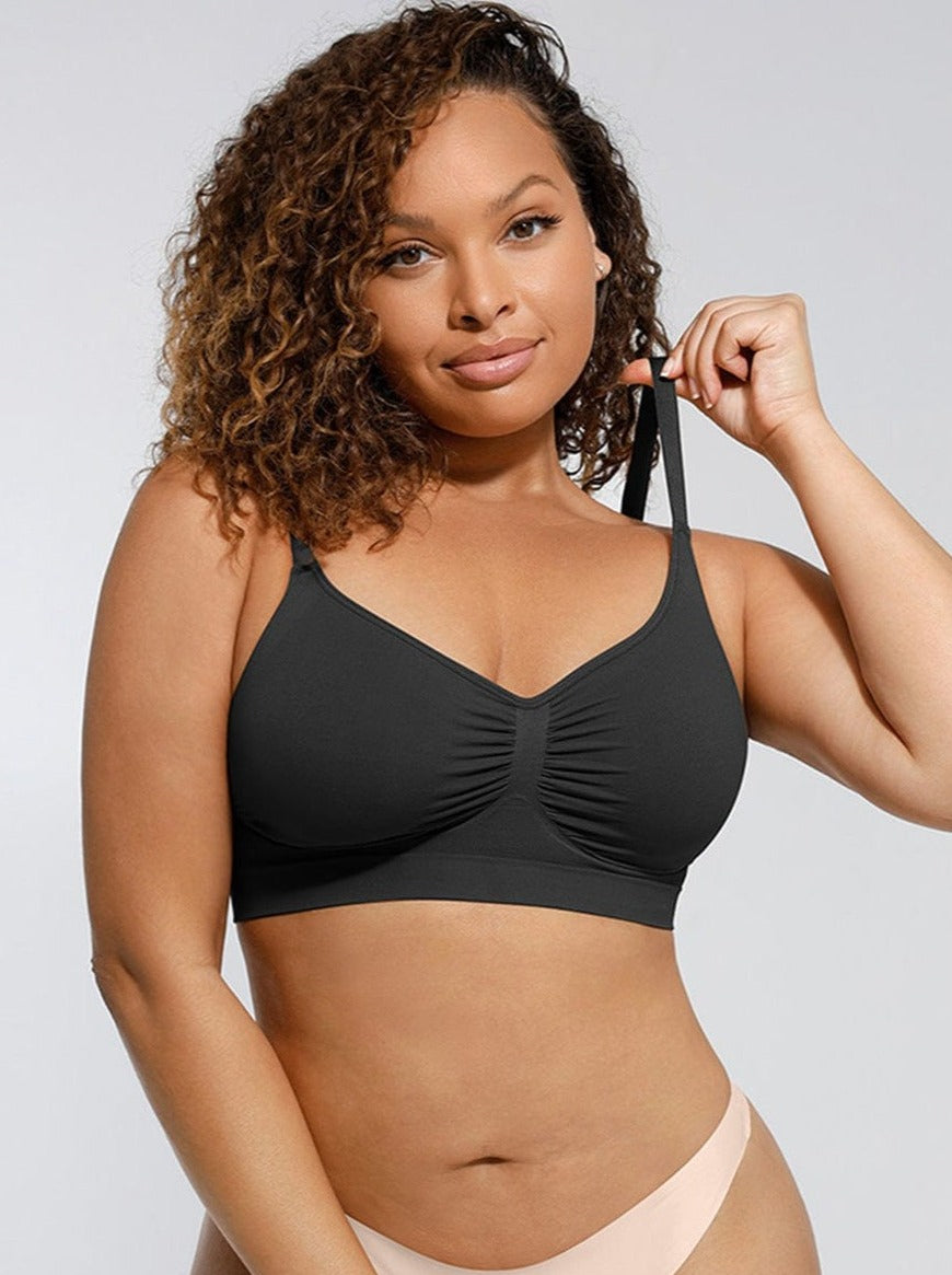 Wireless Supportive Shaping Bra with Adjustable Straps - FirmaActive