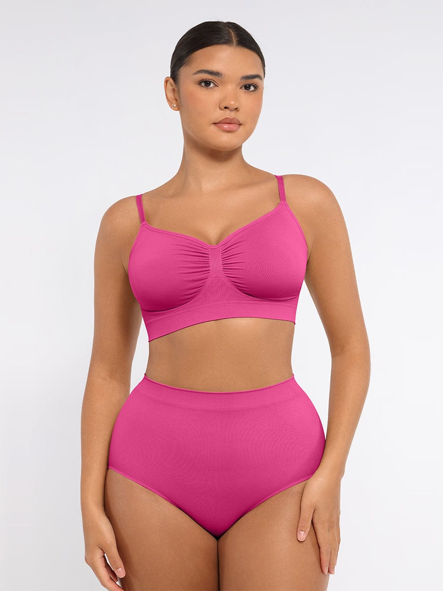 Seamless Mid Waist Tummy Control Brief with Antibacterial Fabric - FirmaHold