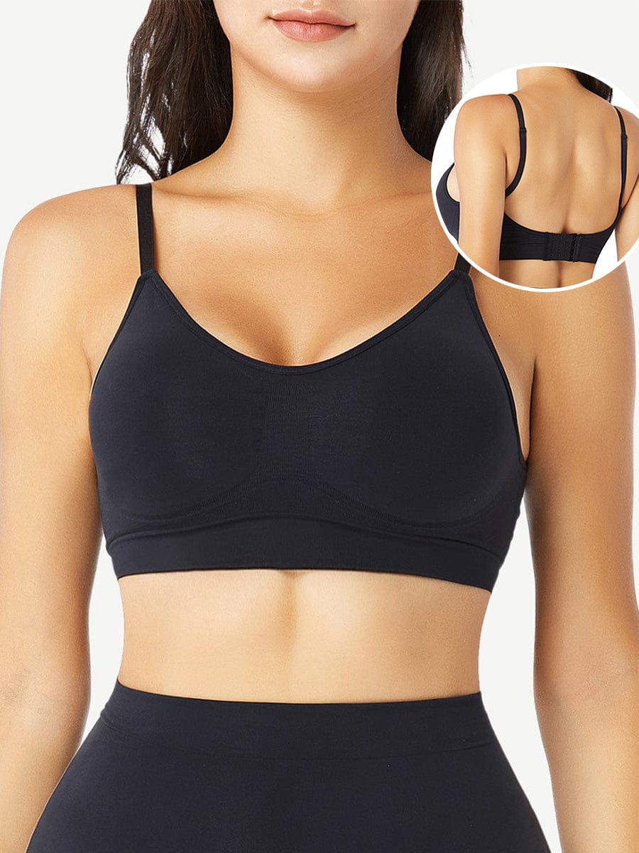Adjustable Straps Push Up Seamless Bra Light Support - FirmaActive