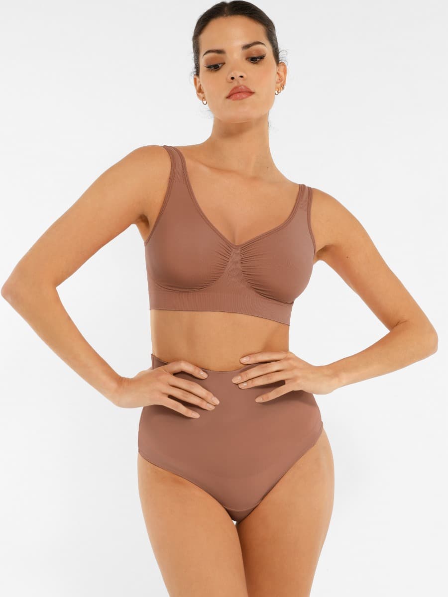 Seamless Shaping Bust Support Bra with Wider Back - FirmaLift