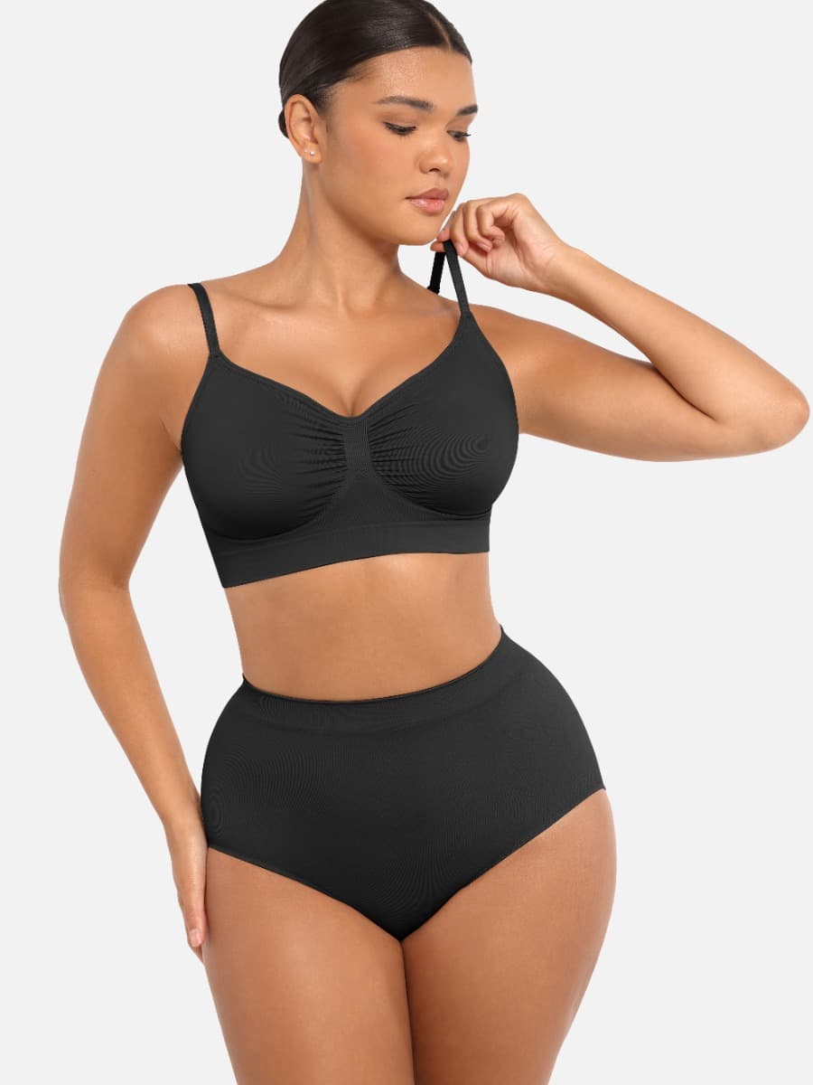 Wireless Supportive Shaping Bra with Adjustable Straps - FirmaActive