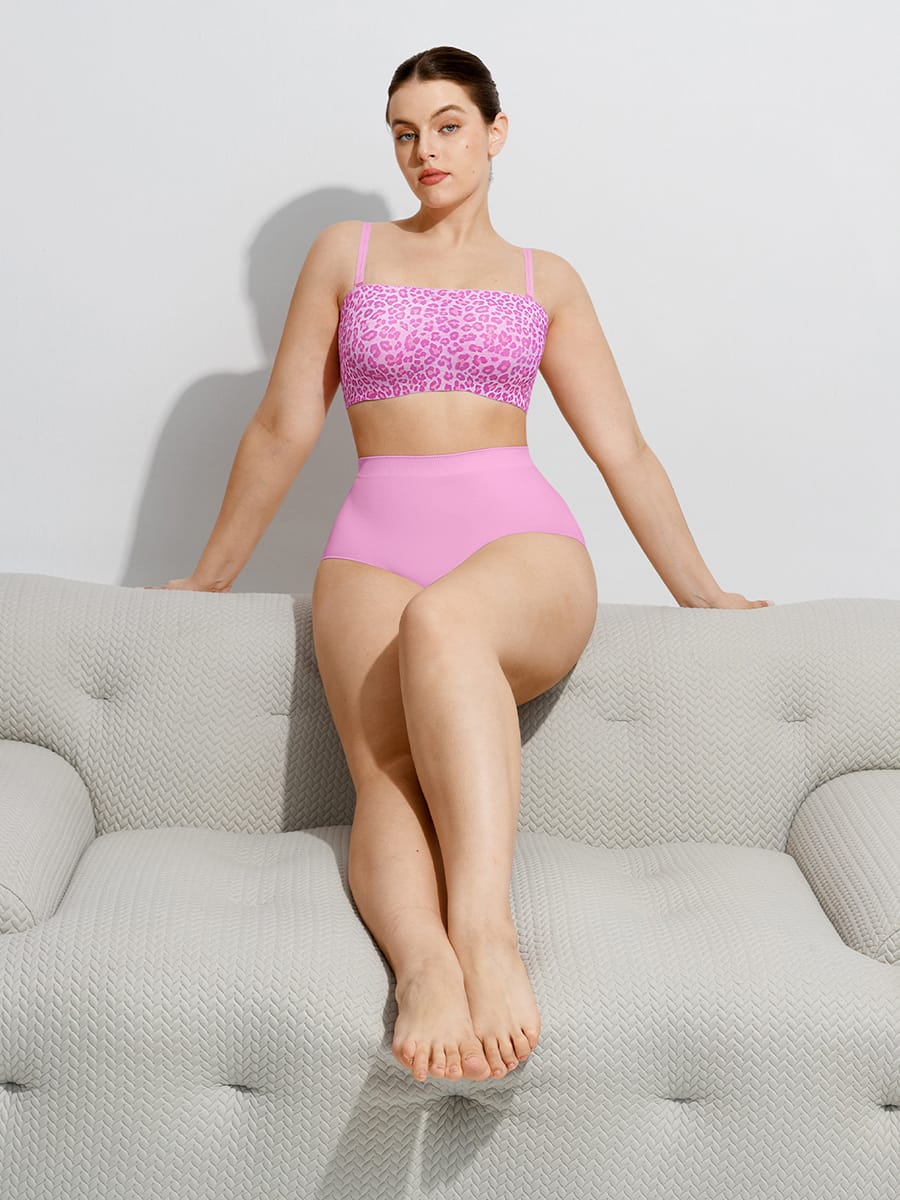 Strapless Anti Slip Bandeau Bra Fixed Molded Cups FeelSoft Fabric - FirmaActive