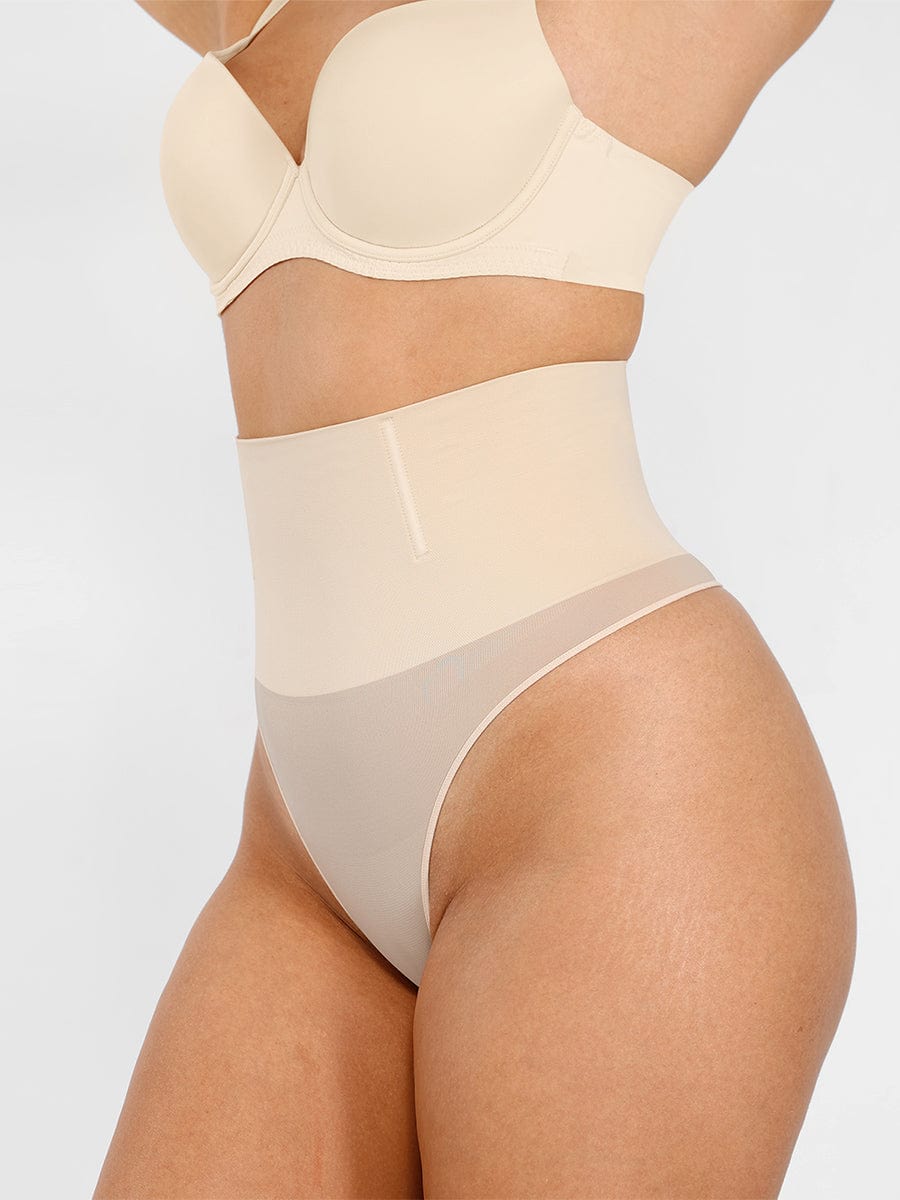 Seamless Instant Smooth Tummy Control Thong Panties - FirmaSmooth