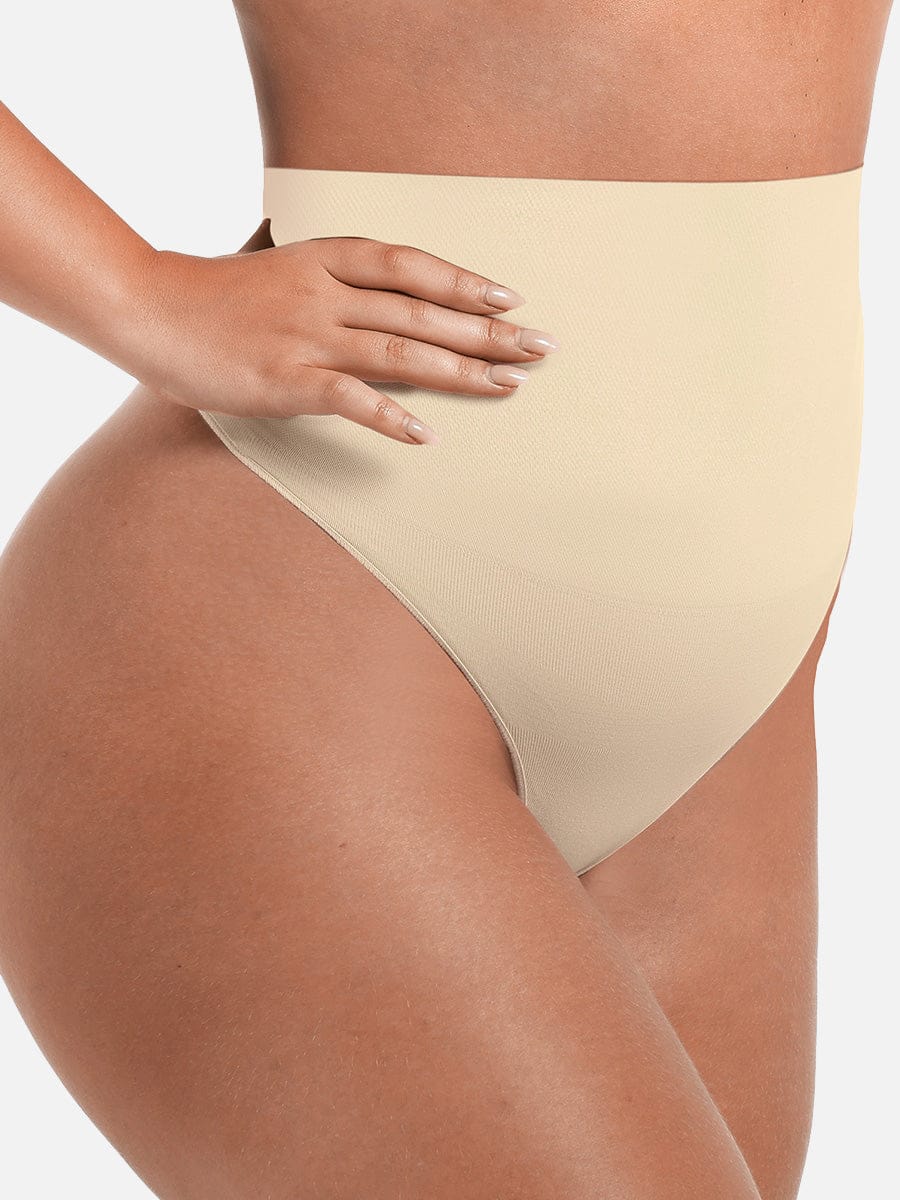 Seamless Instant Smooth Tummy Control Thong Panties - FirmaSmooth