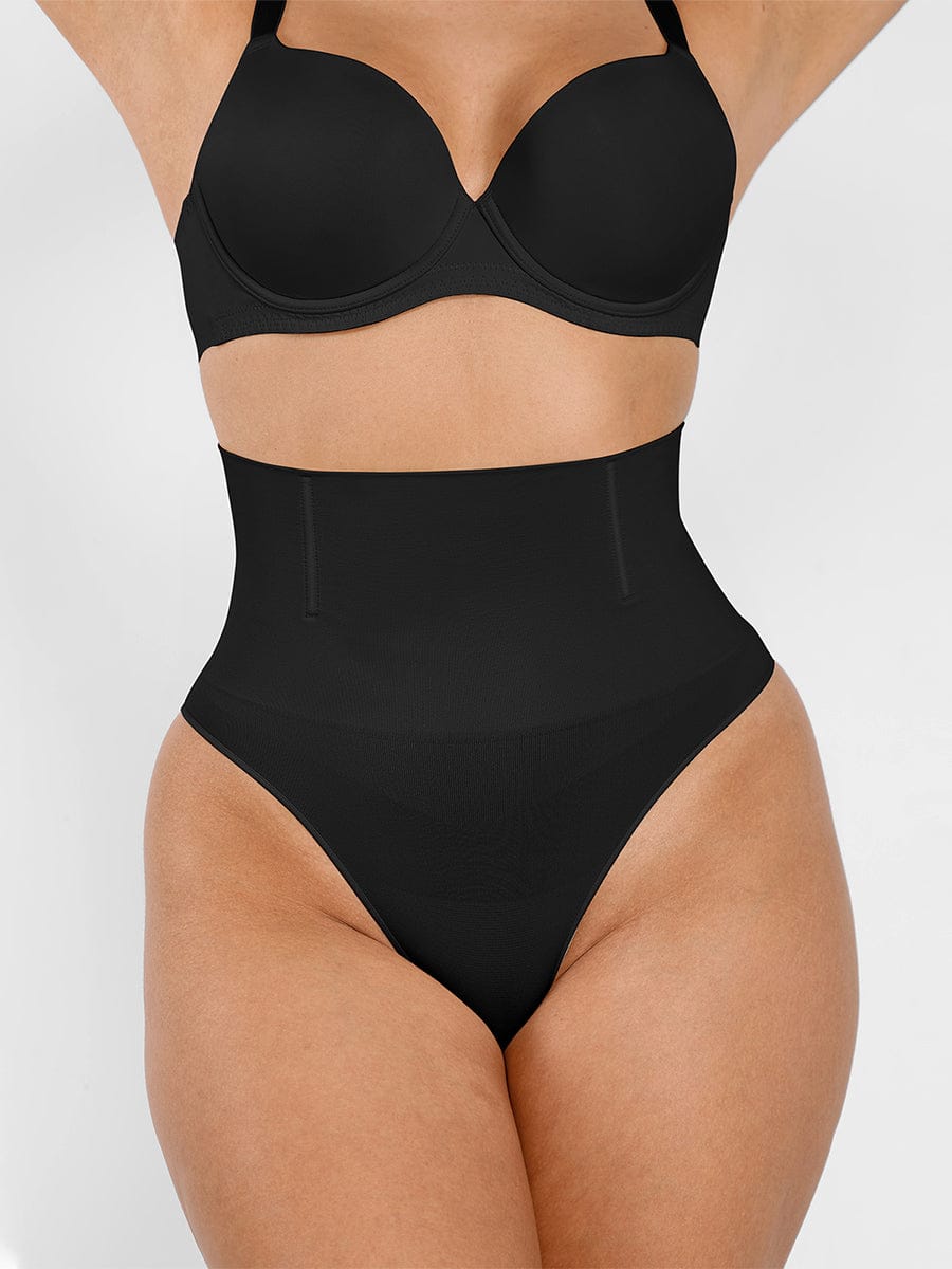 Seamless Instant Smooth Tummy Control Thong Panties - FirmaSmooth