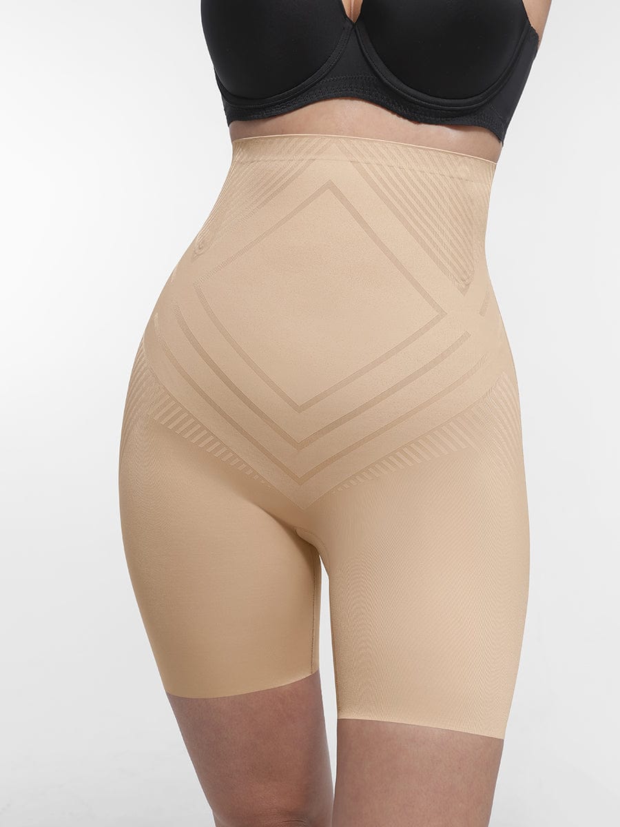 Liquid Spandex High Waist Thigh Slimmer Butt Lifter Brief - FirmaActive