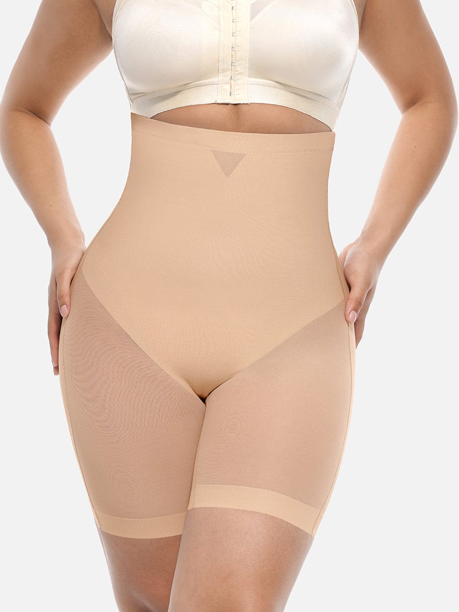 High-Waisted Butt Lift & Slimming Mid-Thigh Shaper Shorts - FirmaLift