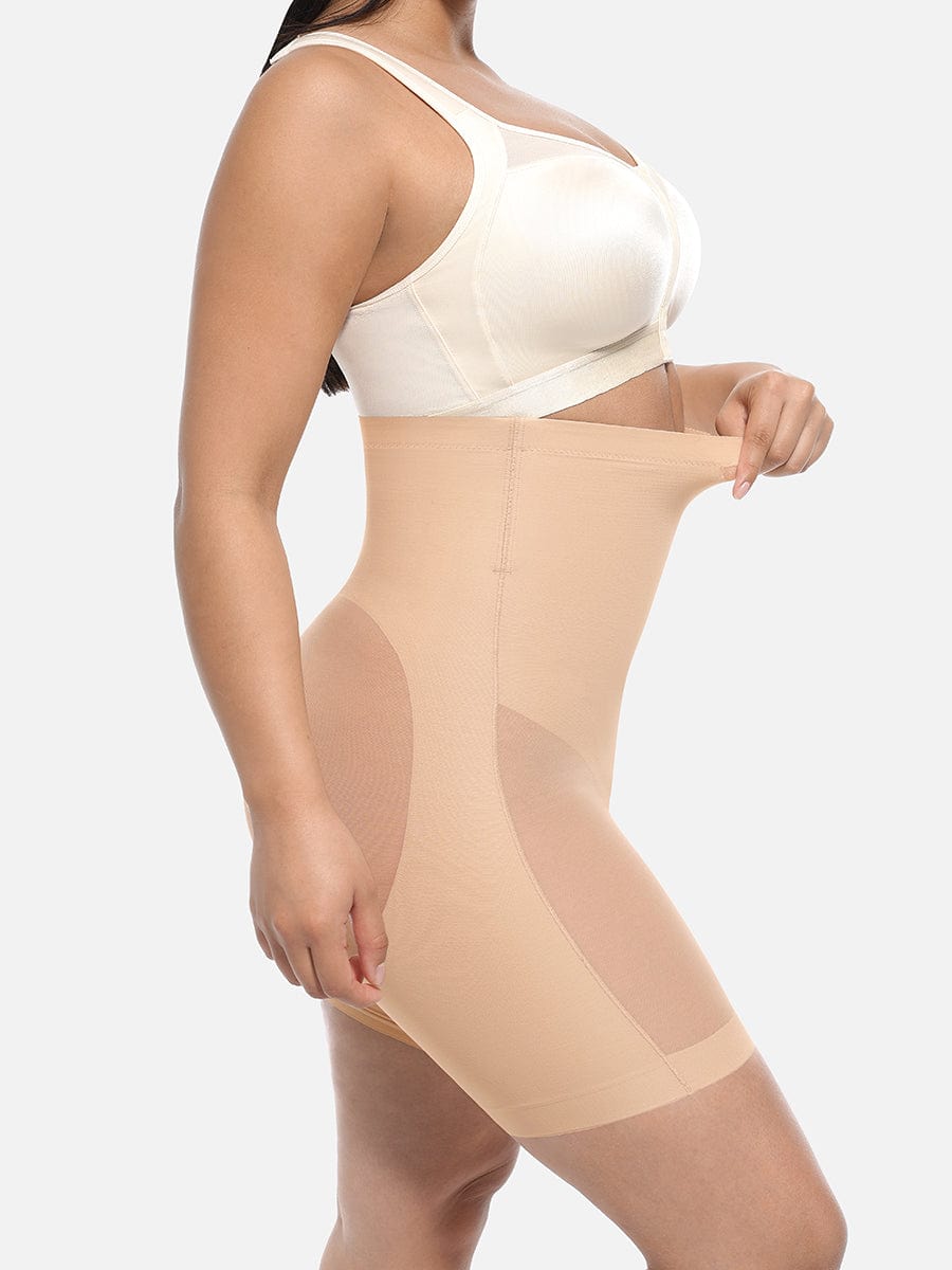 High-Waisted Butt Lift & Slimming Mid-Thigh Shaper Shorts - FirmaLift