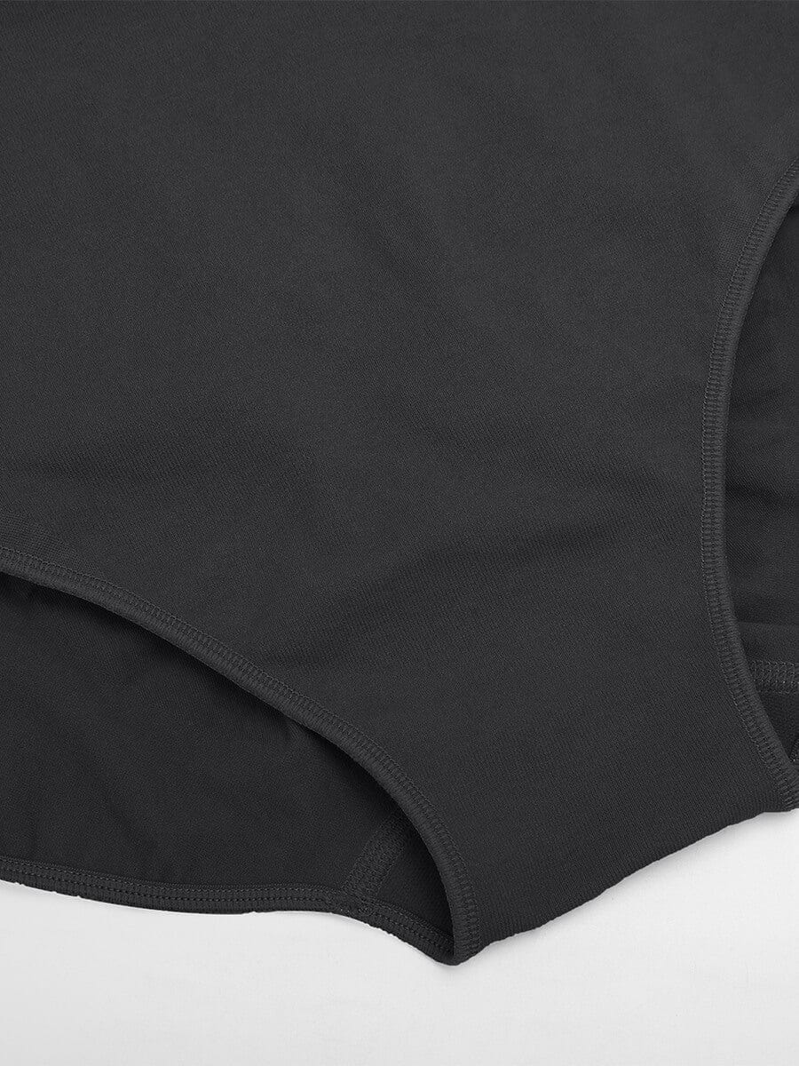 Seamless Mid Waist Tummy Control Brief with Antibacterial Fabric - FirmaHold