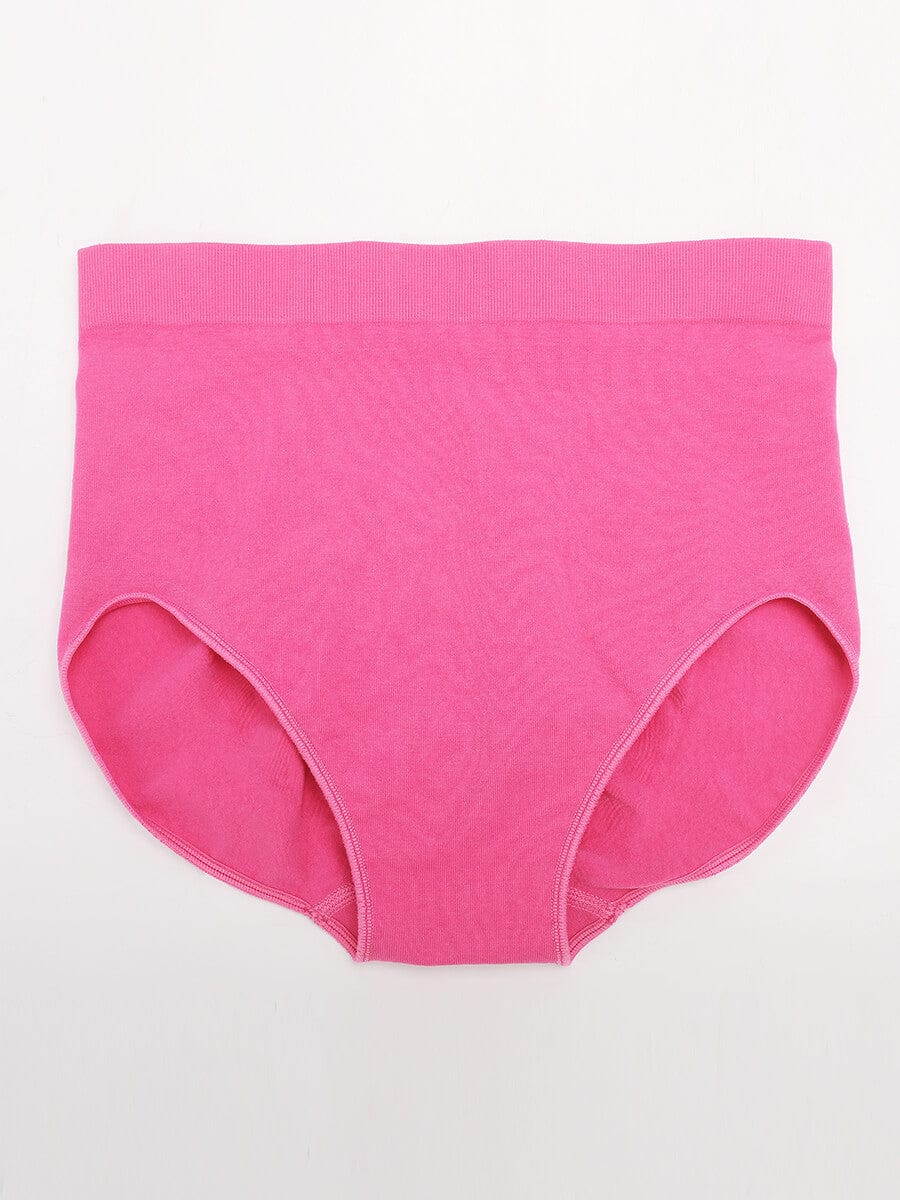 Seamless Mid Waist Tummy Control Brief with Antibacterial Fabric - FirmaHold