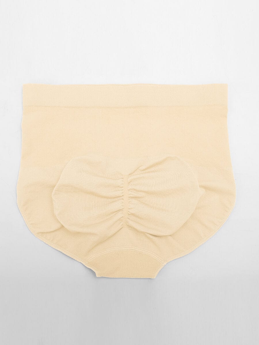 Seamless Mid Waist Tummy Control Brief with Antibacterial Fabric - FirmaHold