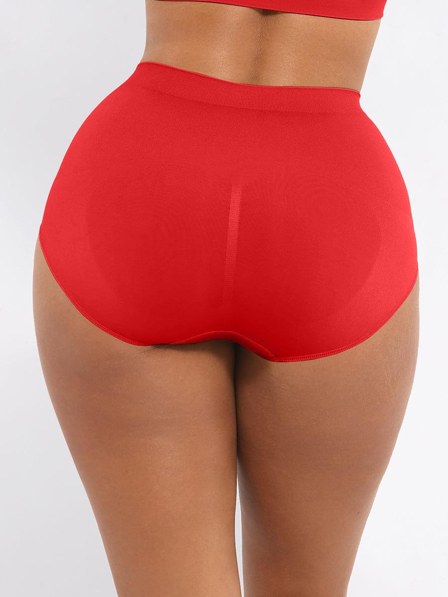 Seamless Mid Waist Tummy Control Brief with Antibacterial Fabric - FirmaHold