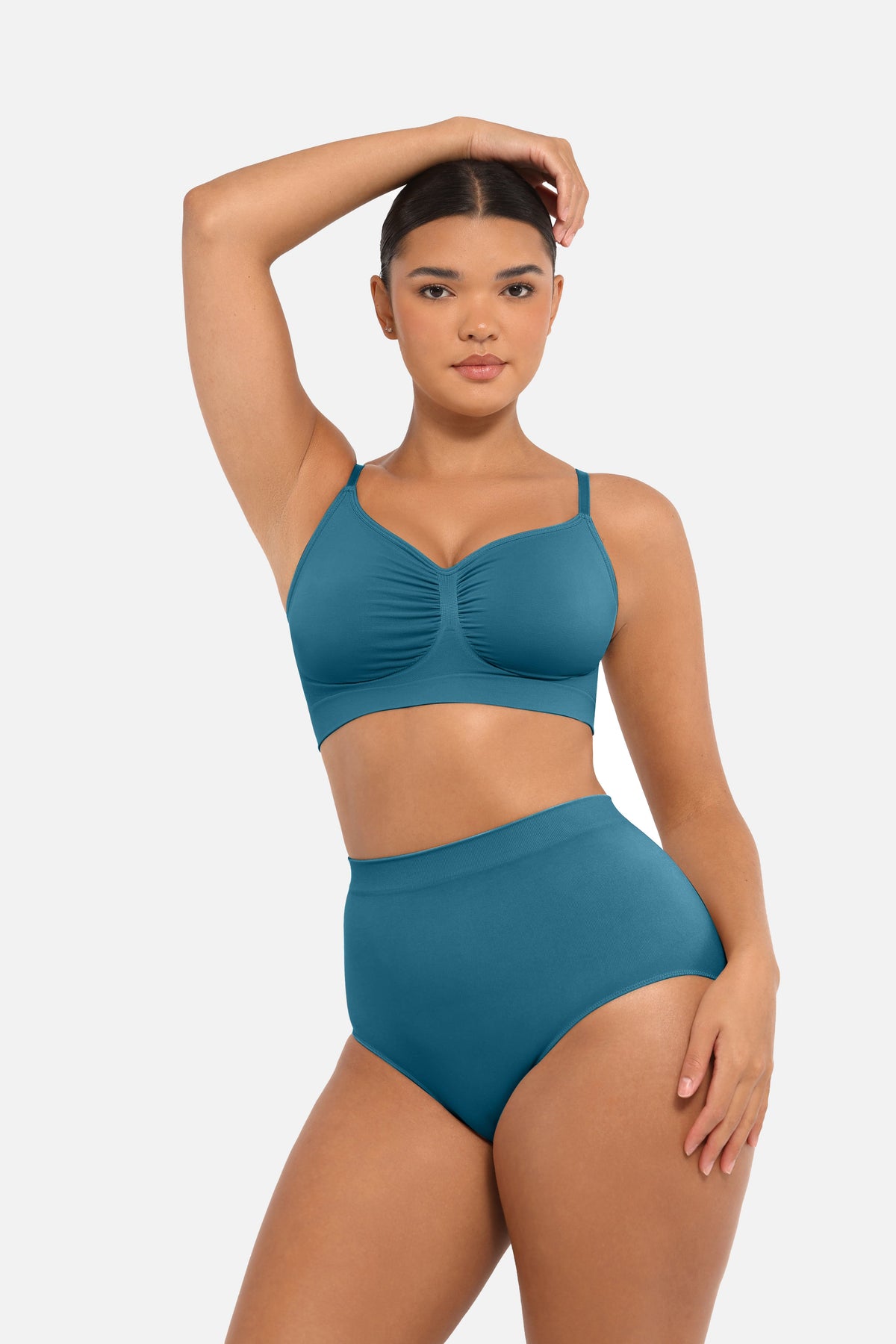 Seamless Mid Waist Tummy Control Brief with Antibacterial Fabric - FirmaHold