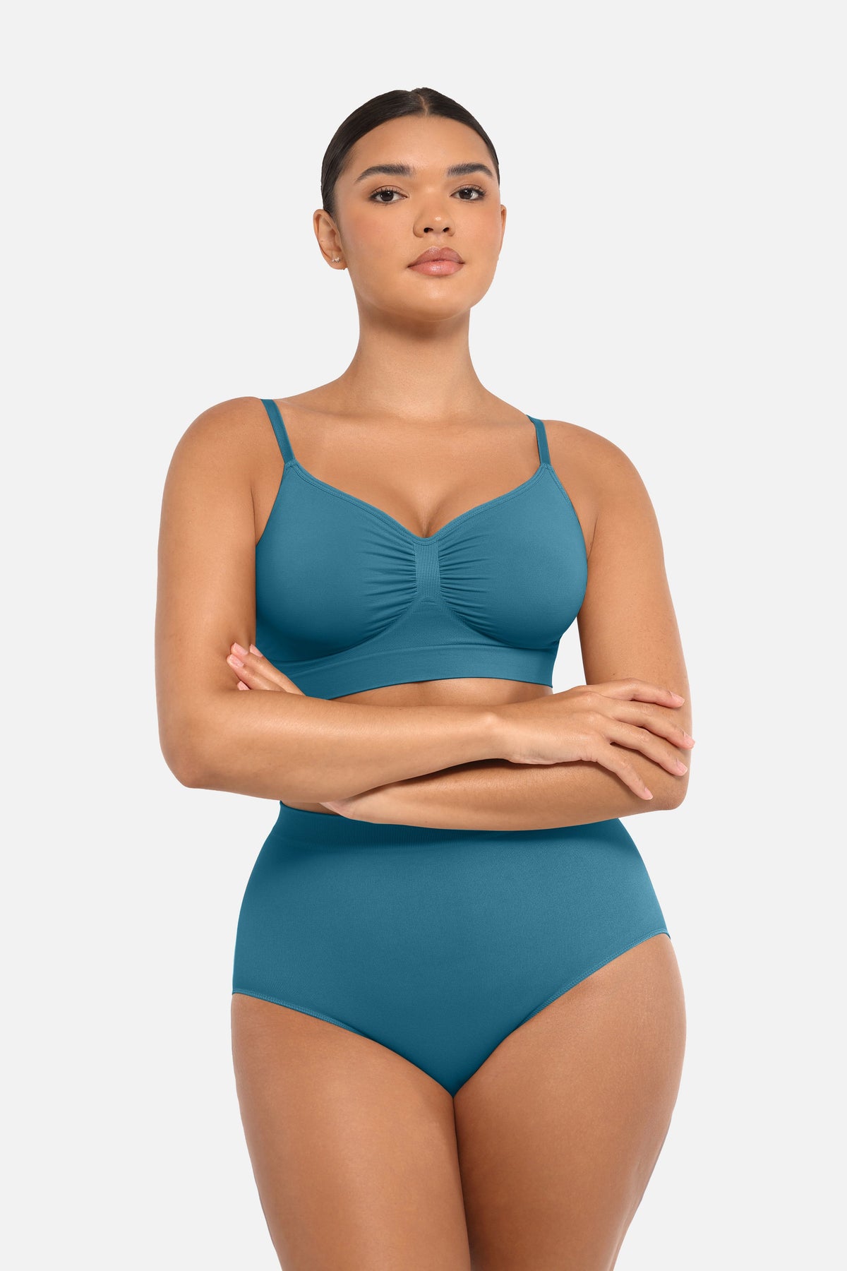 Seamless Mid Waist Tummy Control Brief with Antibacterial Fabric - FirmaHold
