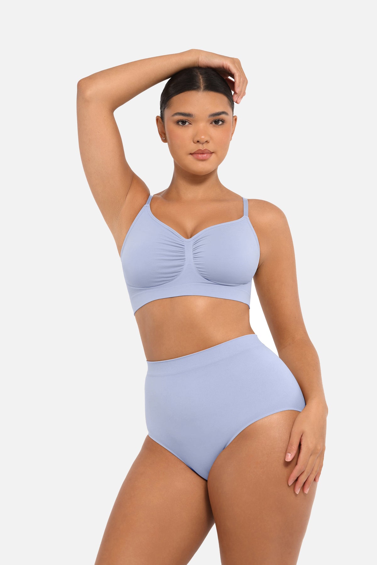 Seamless Mid Waist Tummy Control Brief with Antibacterial Fabric - FirmaHold