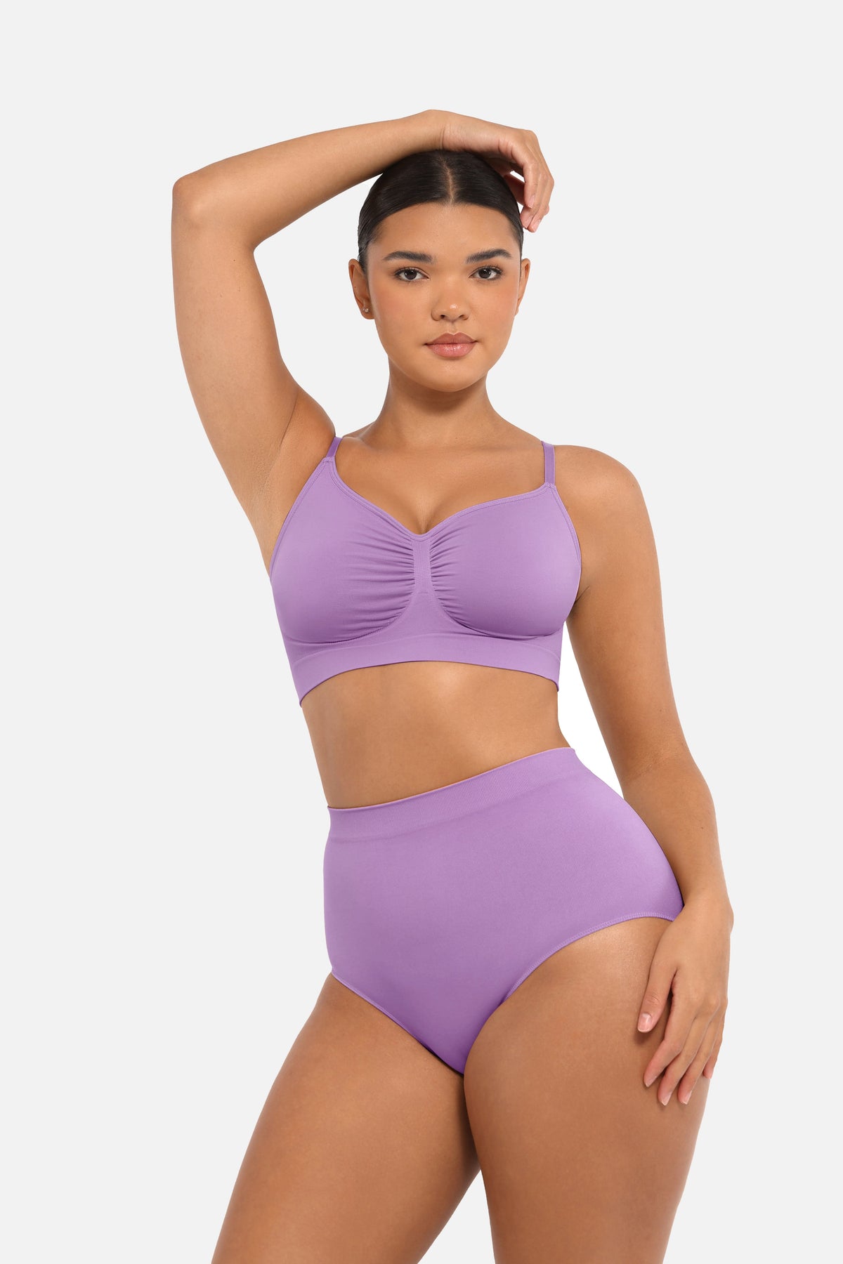 Seamless Mid Waist Tummy Control Brief with Antibacterial Fabric - FirmaHold