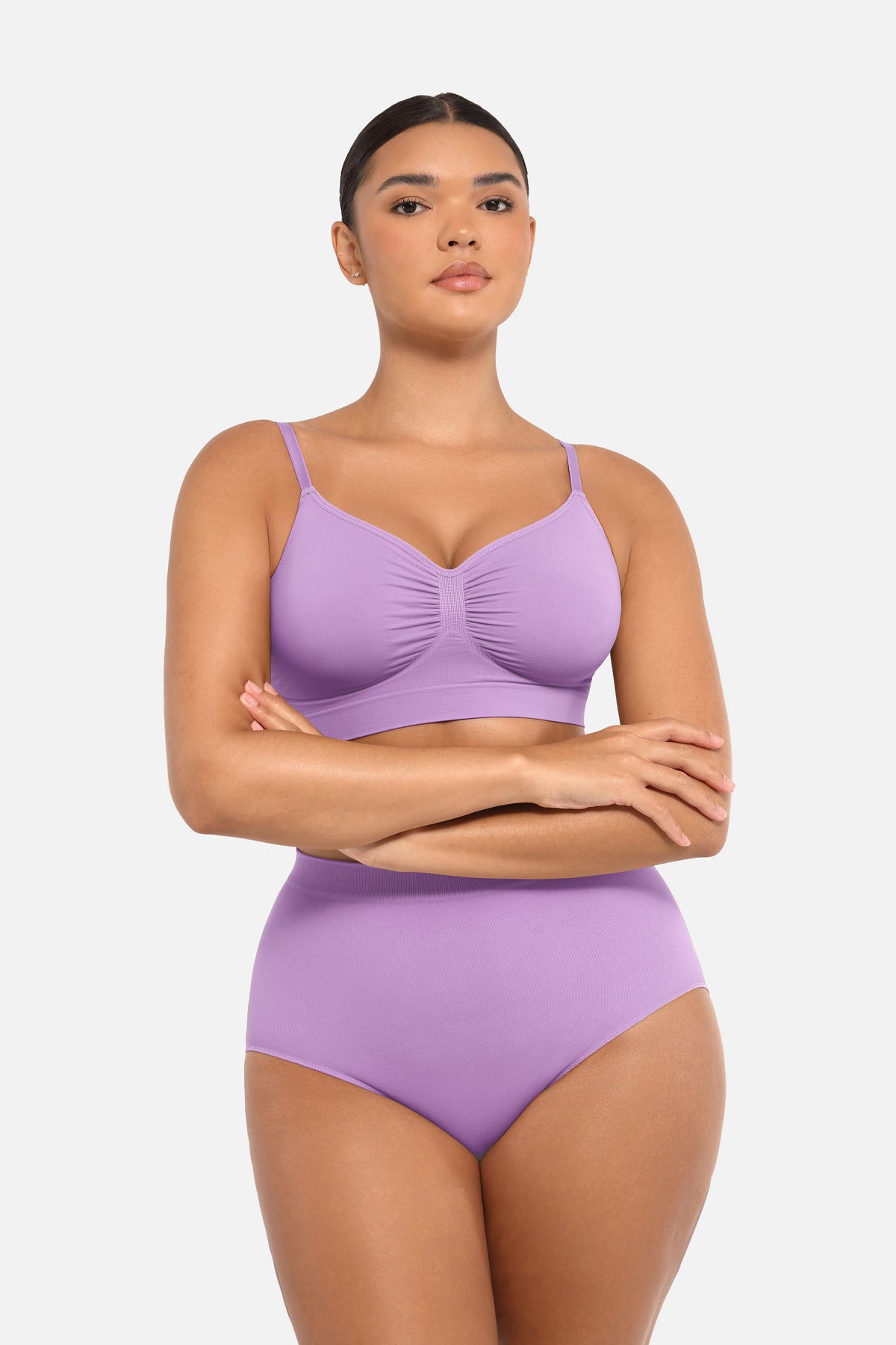 Seamless Mid Waist Tummy Control Brief with Antibacterial Fabric - FirmaHold