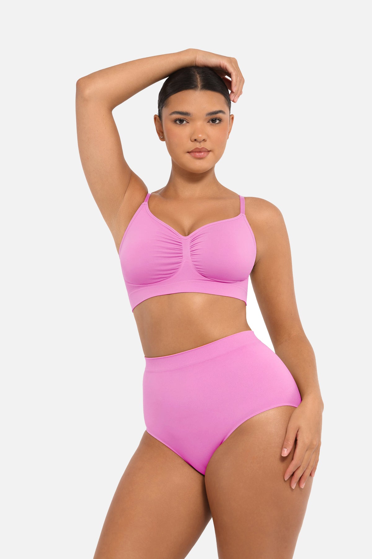 Seamless Mid Waist Tummy Control Brief with Antibacterial Fabric - FirmaHold