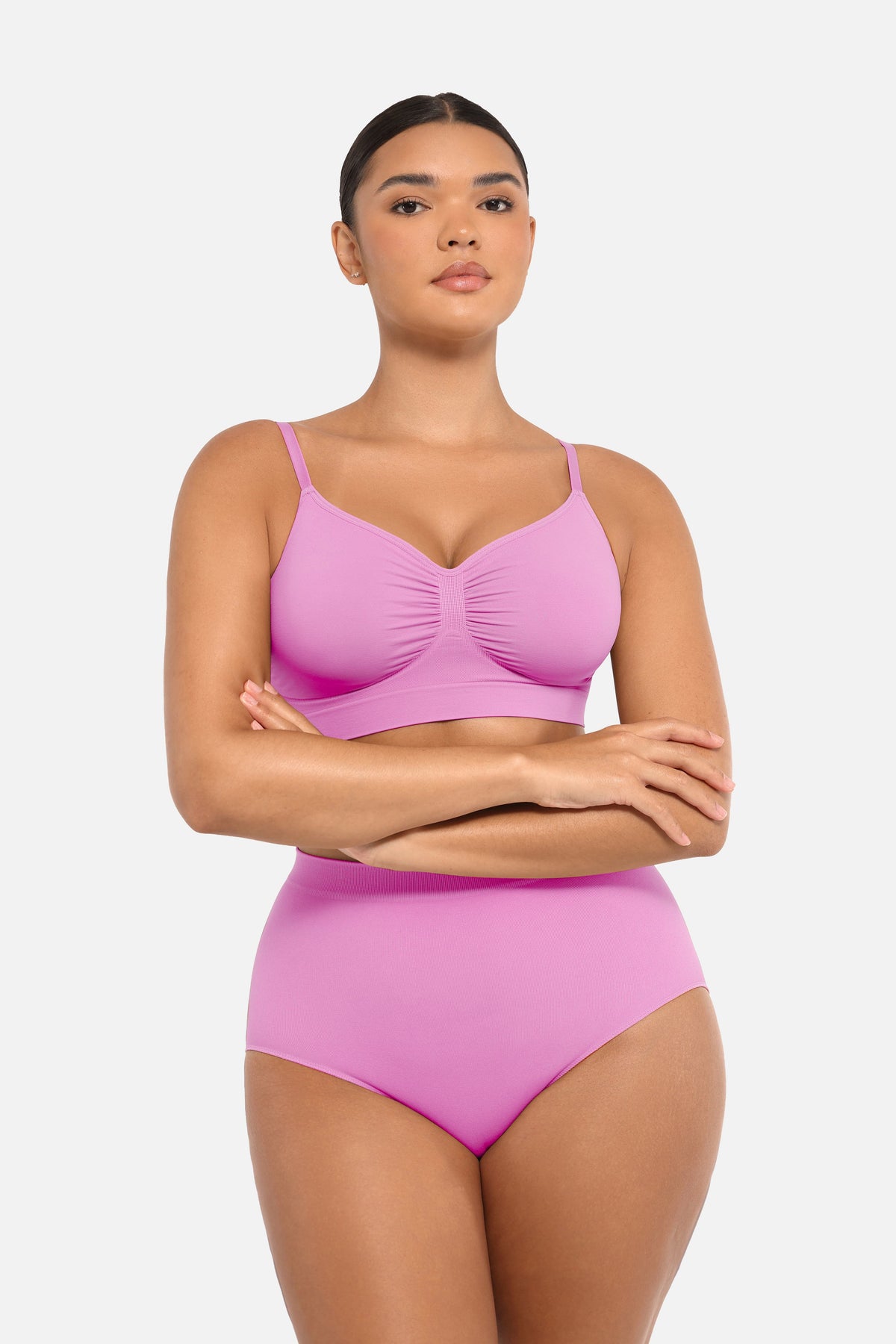 Seamless Mid Waist Tummy Control Brief with Antibacterial Fabric - FirmaHold