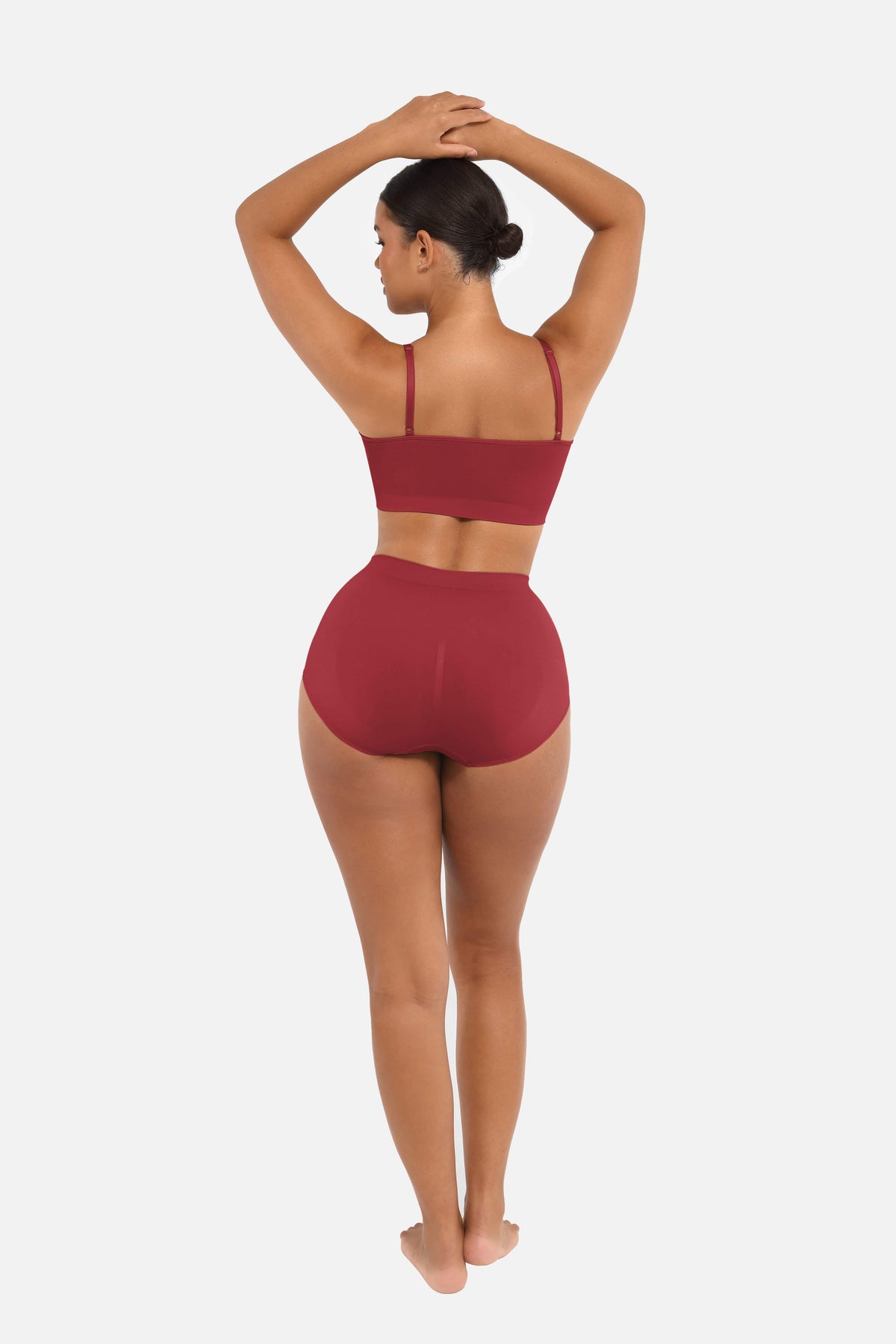 Seamless Mid Waist Tummy Control Brief with Antibacterial Fabric - FirmaHold