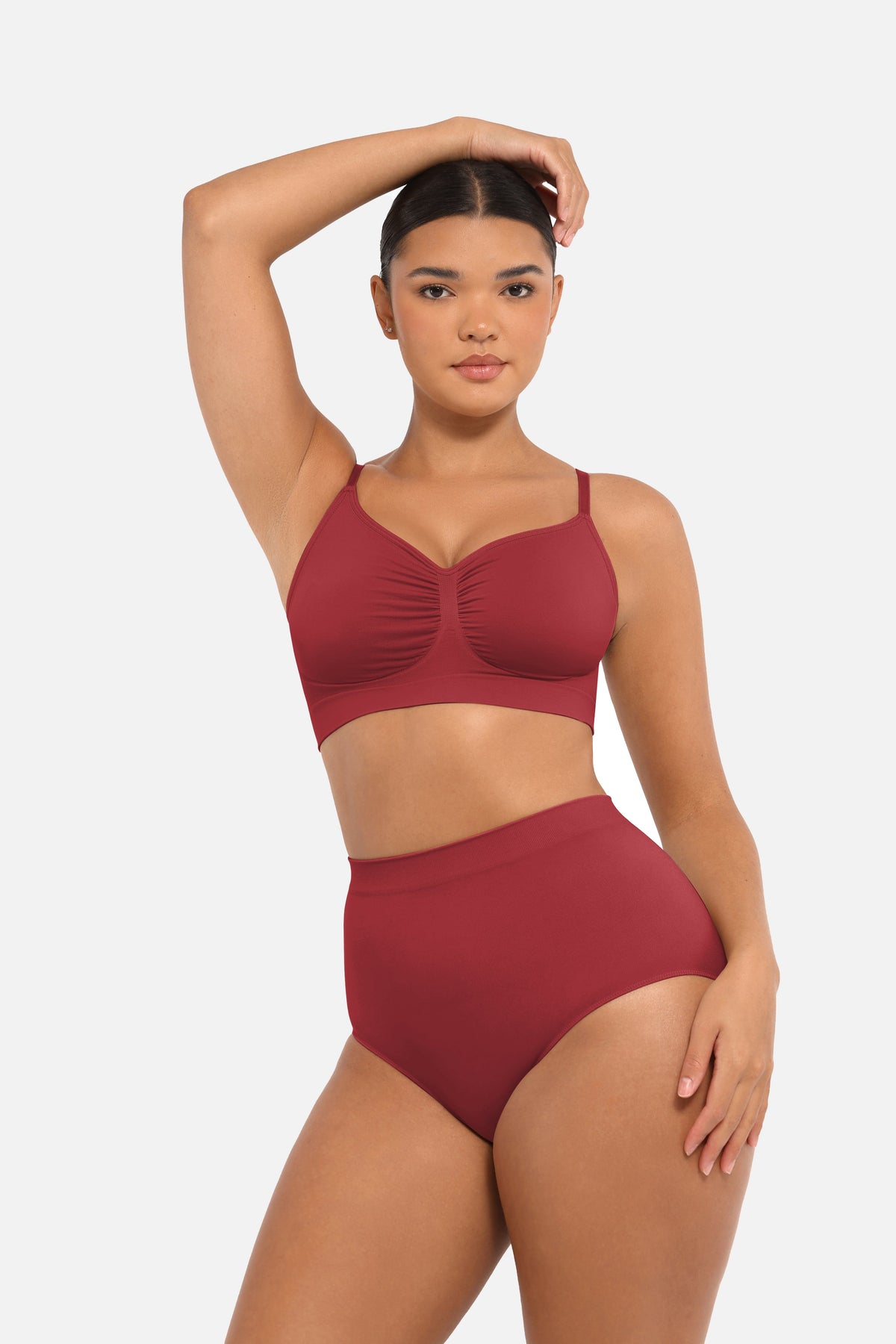 Seamless Mid Waist Tummy Control Brief with Antibacterial Fabric - FirmaHold