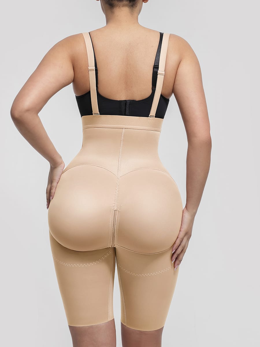 Body Shaper with Removable Shoulder Straps and Clips for Post-Operative Wear - FirmaActive