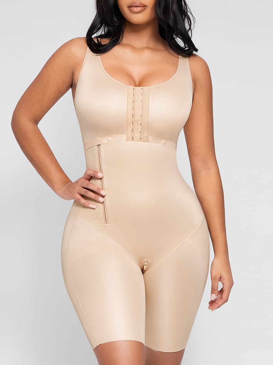 Post-Operative Breast-Covering Side-Zip Body Shaper - FirmaHold