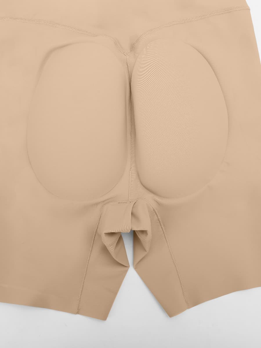 Plunge Low-Back Mid-Thigh Body Shaper with Removable Butt and Hips Pads - FirmaActive