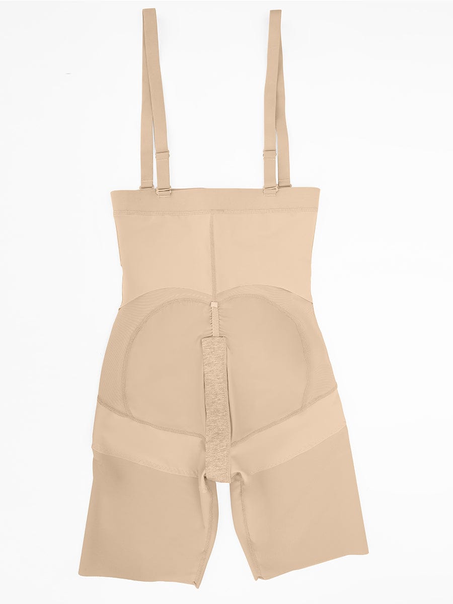 Body Shaper with Removable Shoulder Straps and Clips for Post-Operative Wear - FirmaActive