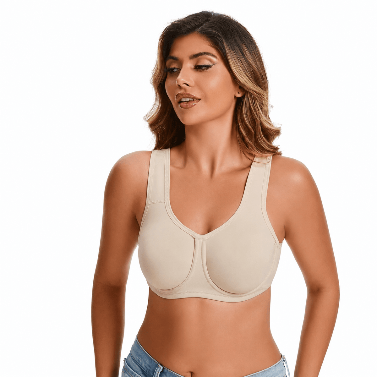 External Underwire Full Coverage Sports Bra - FirmaActive