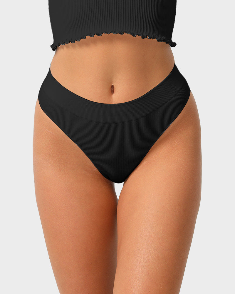Seamless Low-Rise Thong Underwear 3-Pack - FirmaSmooth