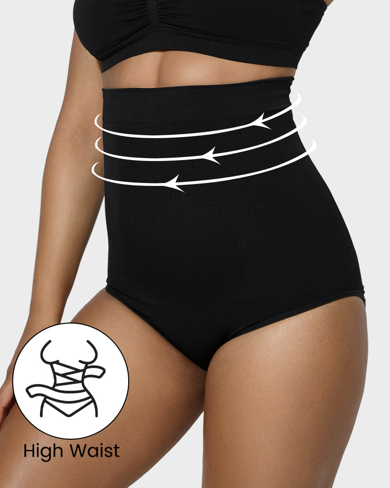 High-Waist Tummy Control Briefs 2-Pack - FirmaControl