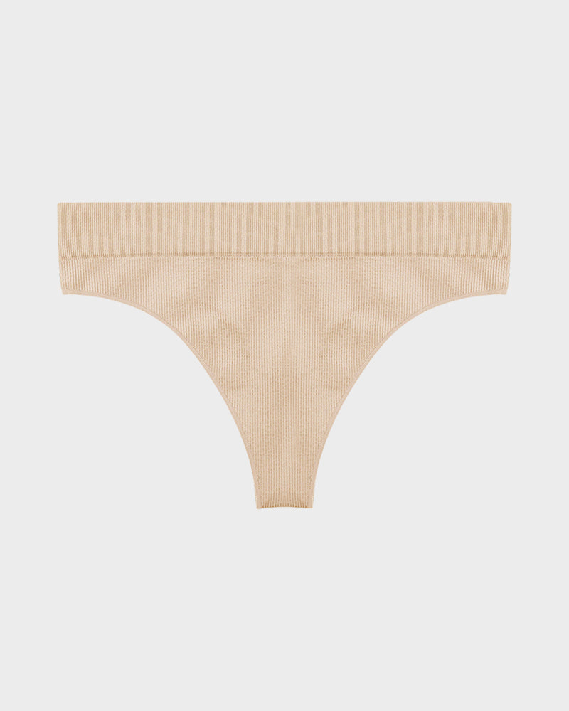 Seamless Low-Rise Thong Underwear 3-Pack - FirmaSmooth