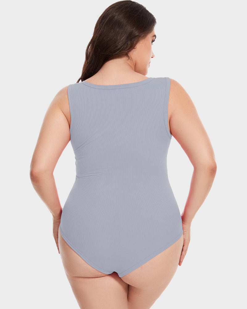 Sleeveless Tummy Control Tank Bodysuit - FirmaSculpt