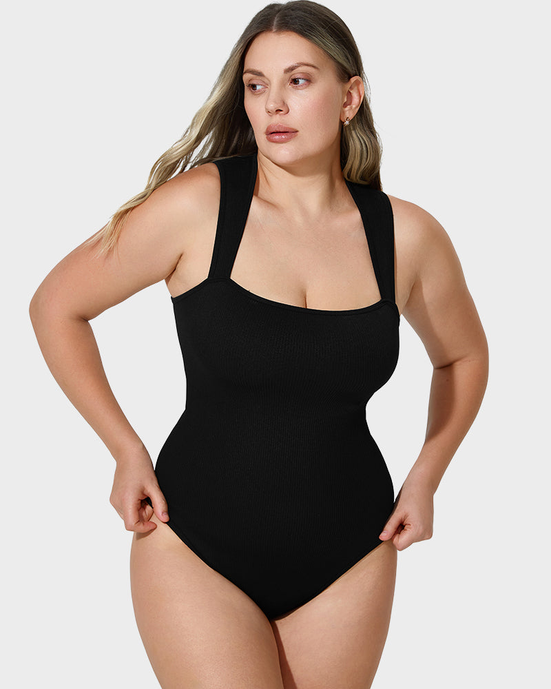 Sleeveless Tummy Control Tank Bodysuit - FirmaSculpt